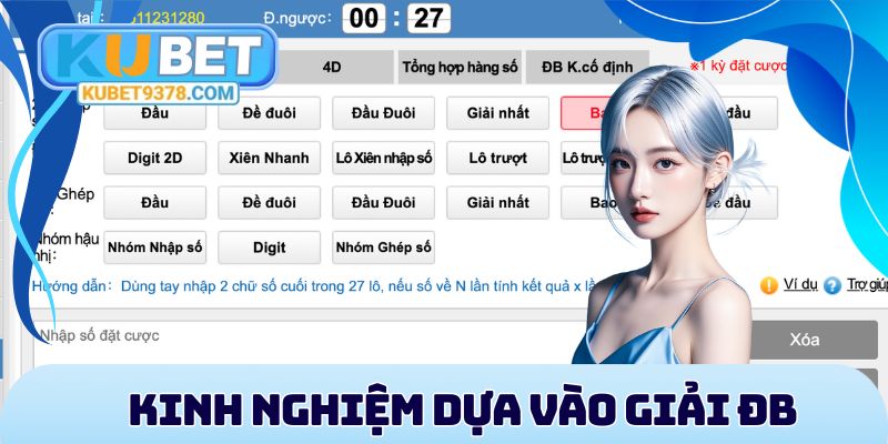 Dựa vào giải ĐB là điều mà dân chuyên nào cũng áp dụng